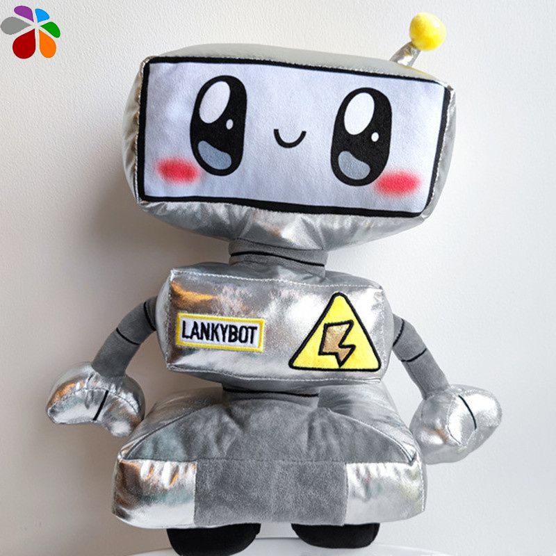 Lankybox Mainan Boneka Stuffed Plush Ikan Hiu Cyborg Mekanik 20-50cm Untuk Anak Perempuan