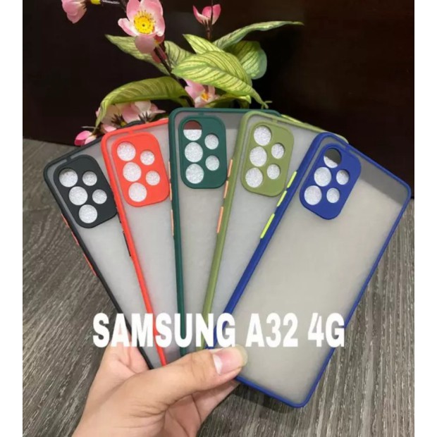Case Matte Colored LENS PROTECTOR Samsung A32 4G {LIGO}