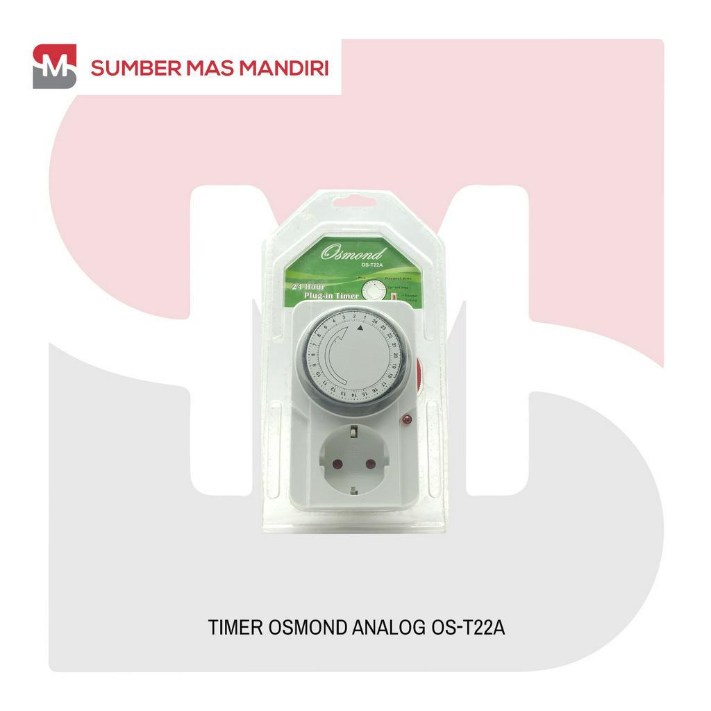 TIMER SWITCH STOP KONTAK LISTRIK MANUAL ANALOG OSMOND 24 JAM