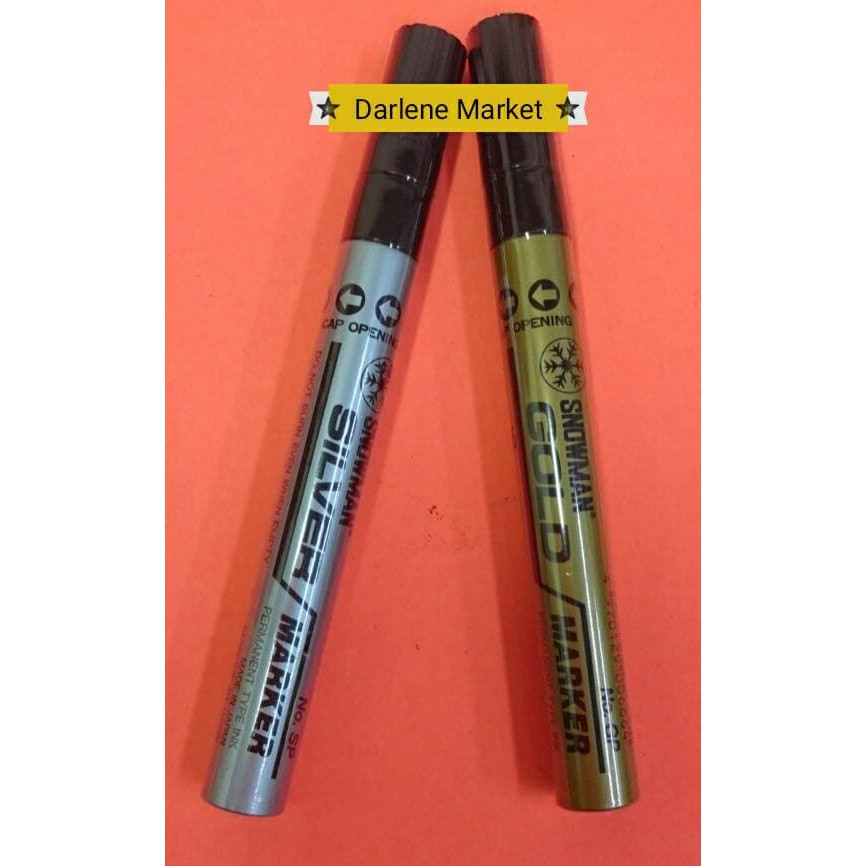 

Jual Spidol Snowman Marker Permanent Silver dan gold