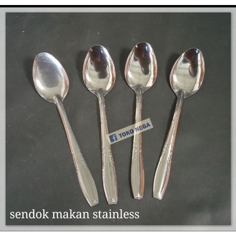 12 biji (selusin) Sendok Makan Stainless Murah