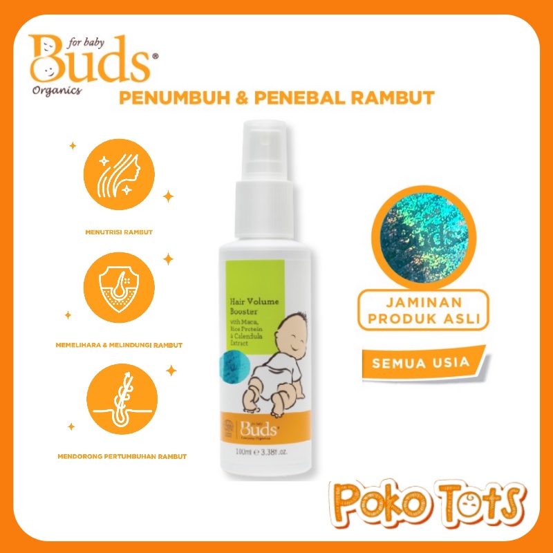 Buds Organics Hair Volume Booster 100ml Penumbuh dan Penebal Rambut Bayi Organik BEO Everyday Organic