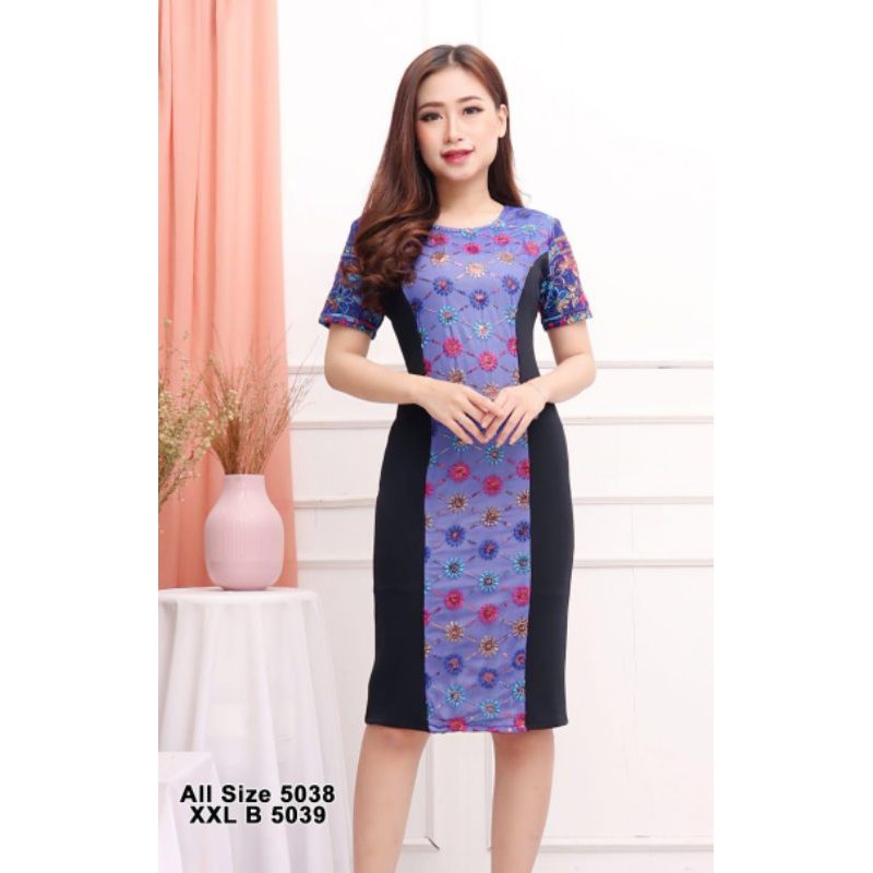 dress scuba kombinasi