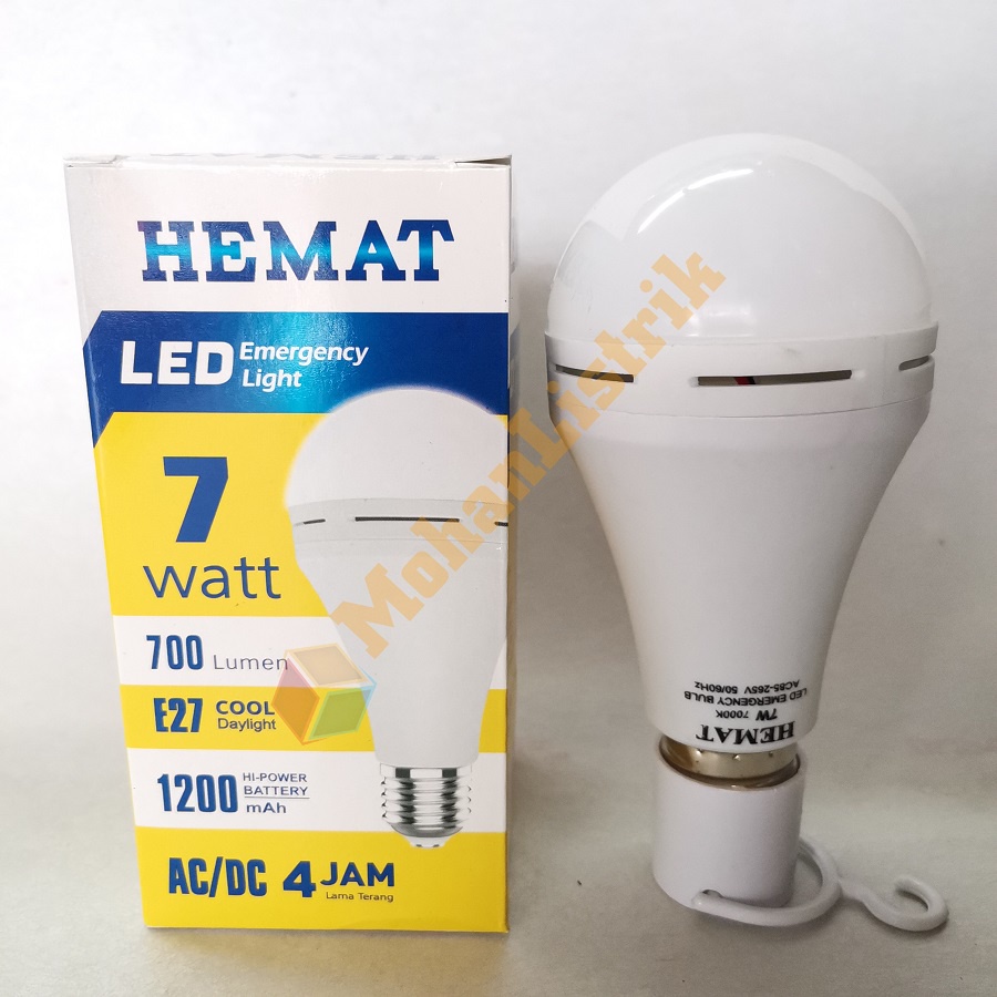 Lampu LED Magic AC/DC Emergency HEMAT 7W 7Watt Bohlam Led Emergency 7W