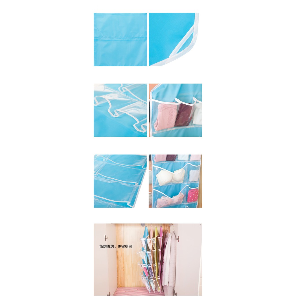 Travelmate Hanging Organizer underware pouch tempat penyimpanan serbaguna Bra Celana dalam kaos kaki