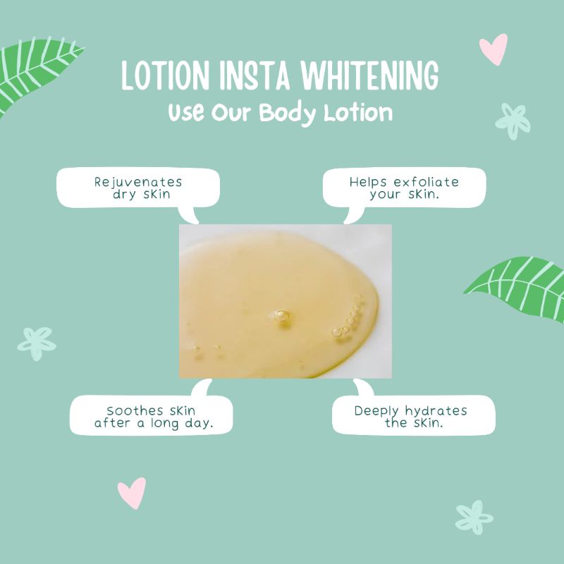 LOTION INSTA WHITENING ( UNTUK KULIT YG SUSAH PUTIH)