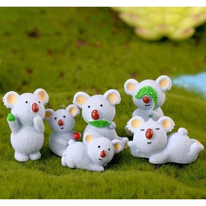 Miniatures - Terrariums - Fairy Garden - Animal_Koala (6pcs)