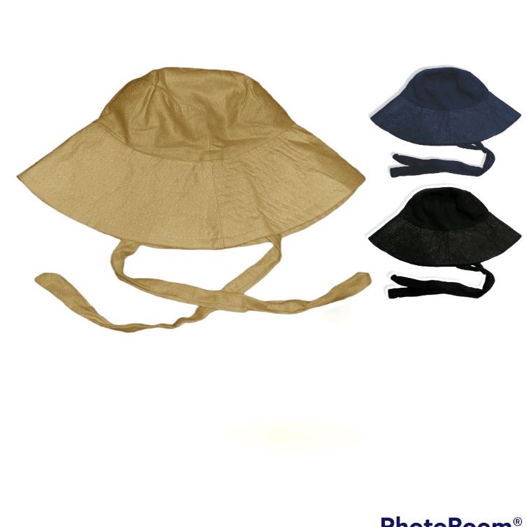 Wide Bucket Hat Tali / Bucket Hat Korea / Topi Bucket / Bucket Hat Selebgram / Bucket Hat baby boy