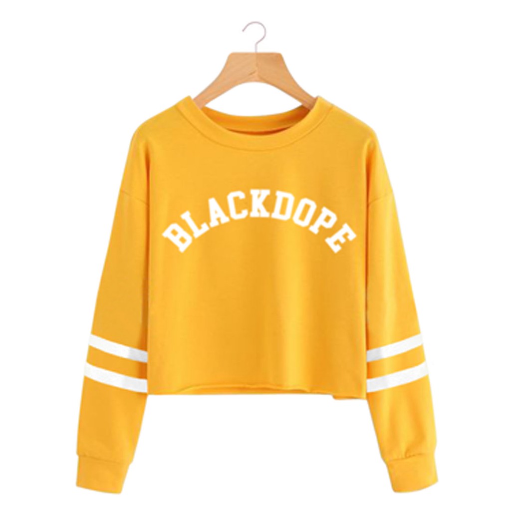 Bess - Sweater Crop Murah / Sweater Crop Wanita BLACKDOPE