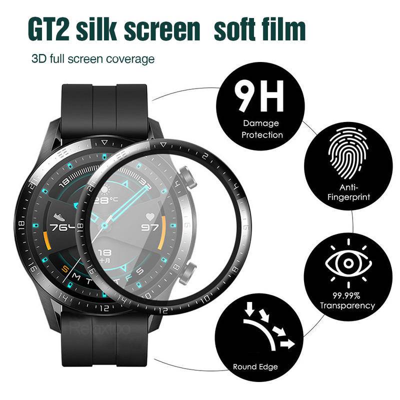 Untuk Huawei GT2 GT3 Pro 46mm Carbon Fiber Back Film Sticker Film Pelindung Layar Untuk Huawei Magic2Watch 3 Pro 46mm