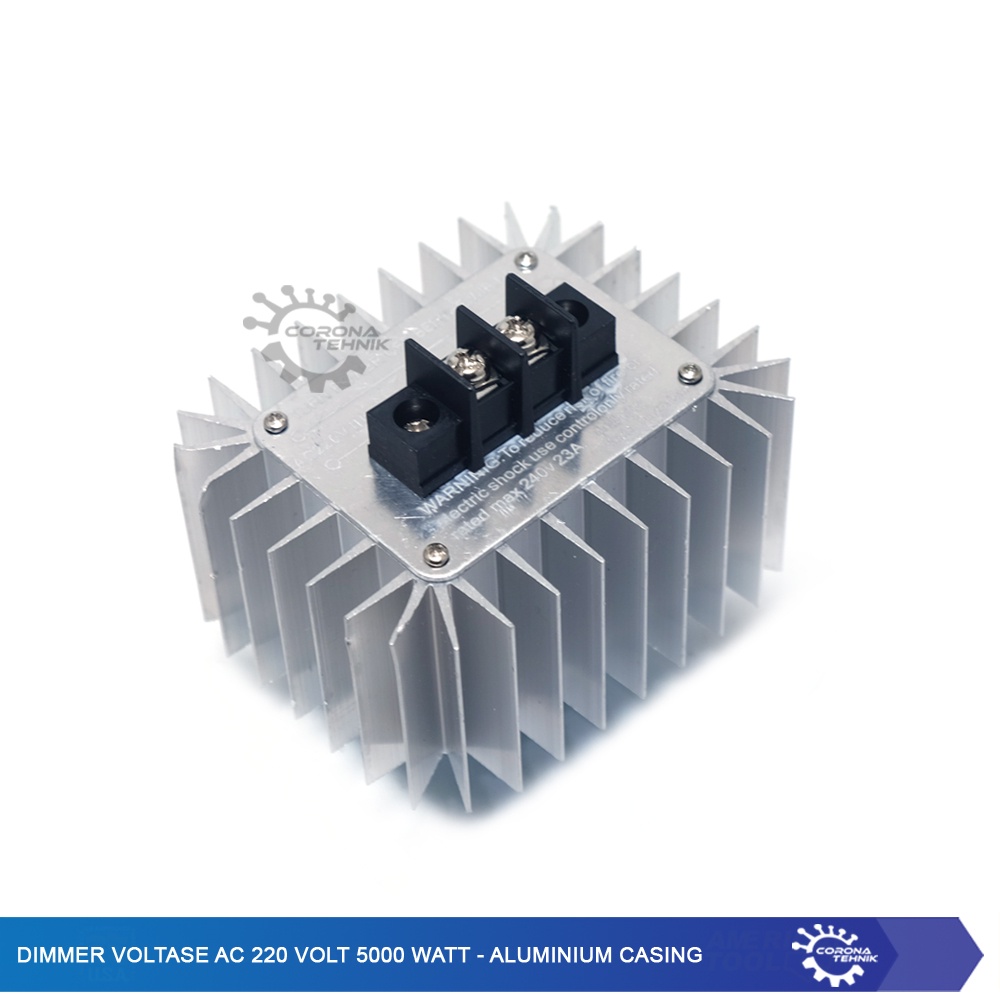 Aluminium Casing - Dimmer Voltase AC 220 Volt 5000 Watt