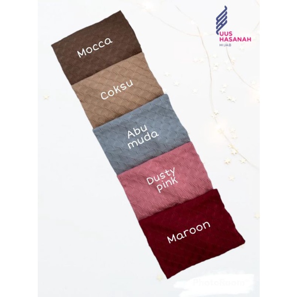 (Ori Nurie) SYIRIA M •jilbab instan jersey cubit•bergo instan cubit