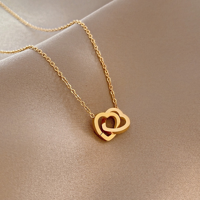 Kalung KL151 Stainless Steel / Titanium Premium Fashion Wanita Kalung unik Lucu Elegant / Deluna/ BB