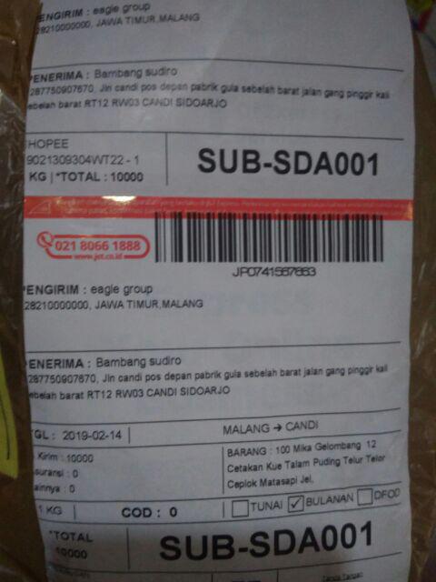 100 Mika Gelombang + 12 Cetakan Kue Talam Puding Telur Telor Ceplok Matasapi Jelly Set Ptc