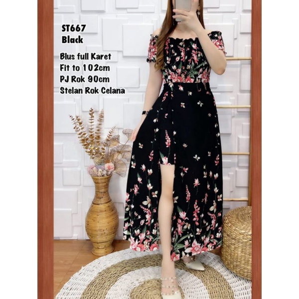 ST667 Set Rok Celana Bangkok