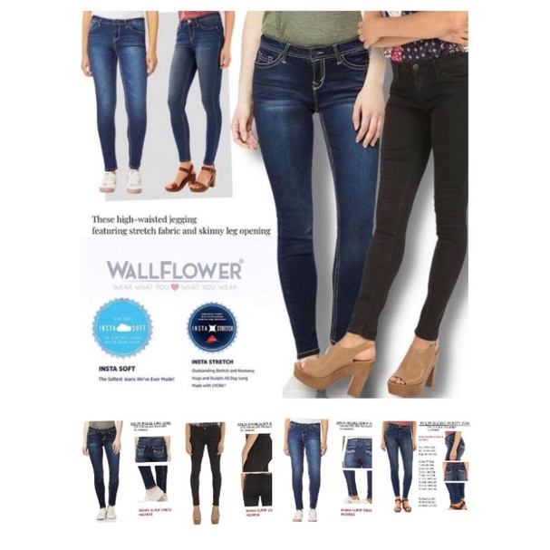 Celana Jeans Wanita Skinny Long Pants Wallflower Original Branded