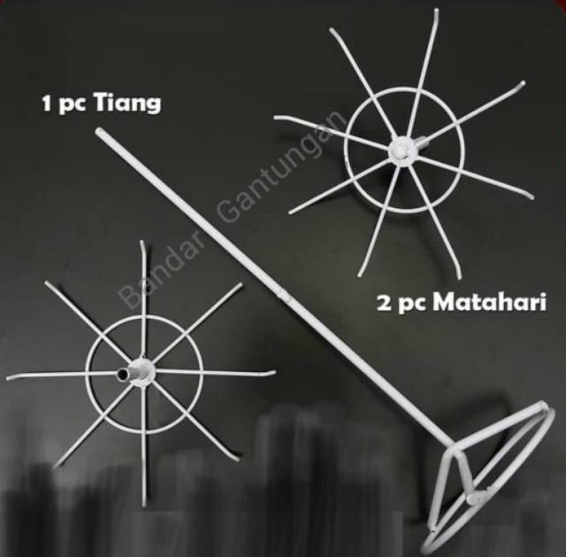 Rak Display Putar Matahari 3 / 2 Susun Kecil Gantungan Aksesoris Display Serbaguna Ram Putar-BH