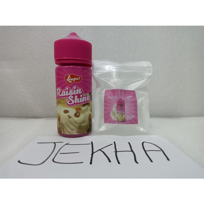 ecer eceran ketengan INDO BREW LEUGA RAISIN SHINE 3MG 6MG liquid vape