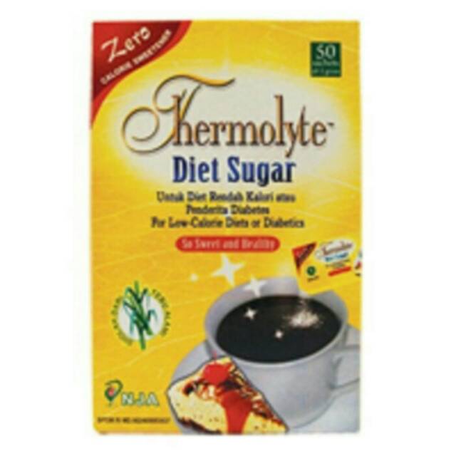THERMOLYTE GULA DIET(DIET RENDAH KALORI) ISI 50 SACHET