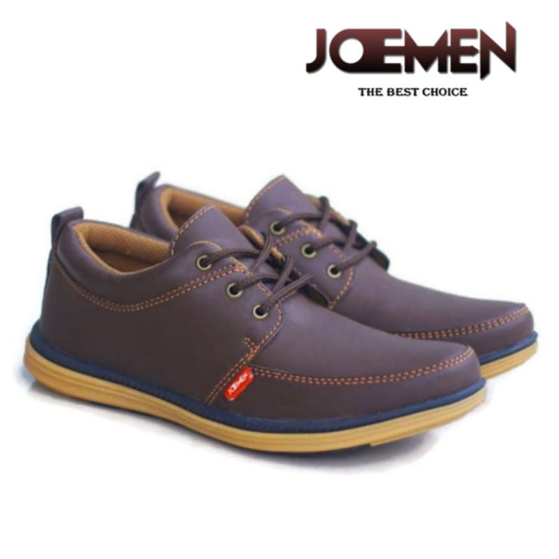 SEPATU PRIA KULIT ORIGINAL JOEMEN J 22 | SEPATU CASUAL KERJA