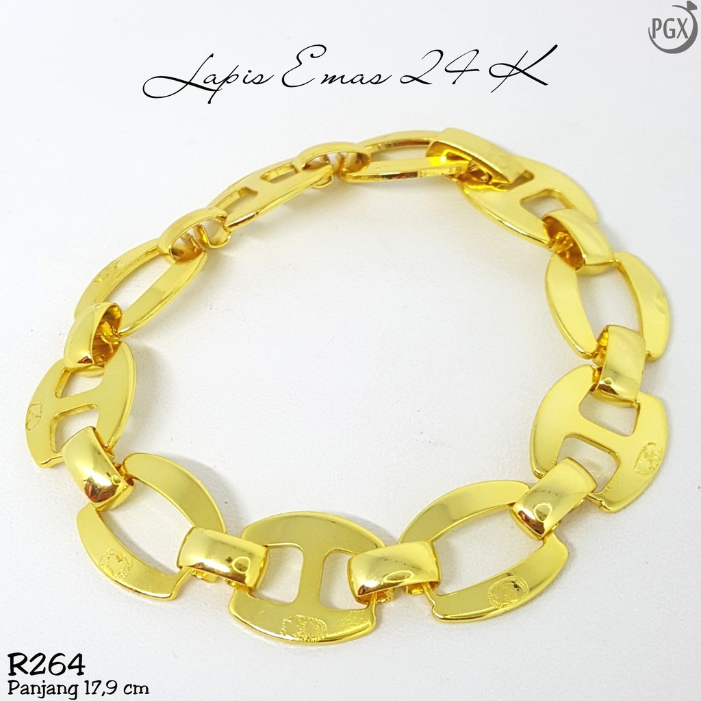 PGX Gelang Tangan Xuping Wanita Perhiasan Lapis Emas Aksesoris Fashion Premium - R264