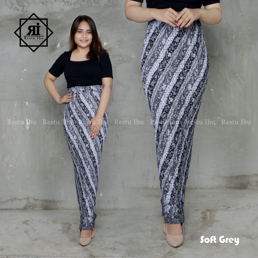 Rok Plisket Batik/ Rok Plisket/ Bawahan Kebaya/ Rok Kebaya/ Rok Wisuda/ Kenanga Hitam