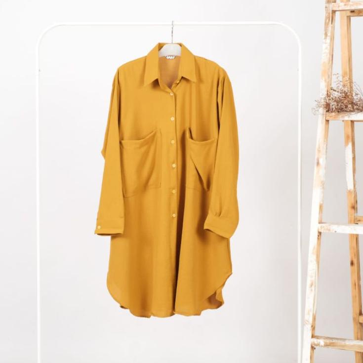 Best Seller.. kemeja wanita Luna Oversize tunic