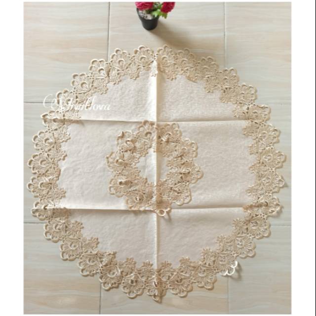 TAPLAK MEJA TAMU BULAT/TAPLAK MEJA TAMU BULAT BETAWI MINIMALIS IMPORT