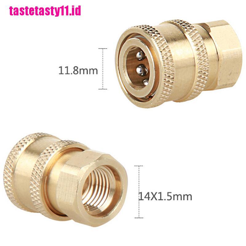 1 Pc 1 / 4 &quot;Female NPT Female Bahan Kuningan Untuk Tekanan