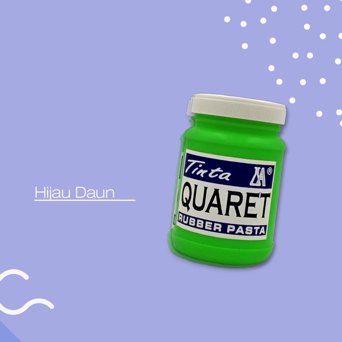 

air-cat- cat sablon quaret warna hijau daun - 1/4 kg -cat-air.