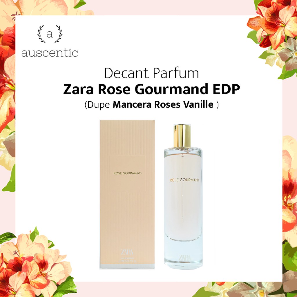 Decant Original Zara Rose Gourmand EDP Shopee Indonesia