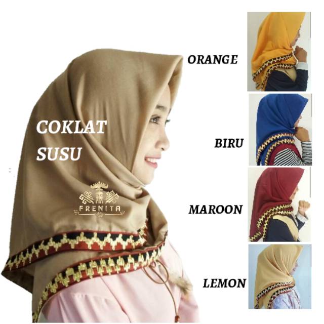 [BISA COD] Jilbab Sulam Tapis