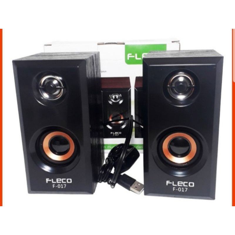 Speaker Salon Aktif Komputer Fleco F-017//Salon Komputer USB & AUX//Fleco 017