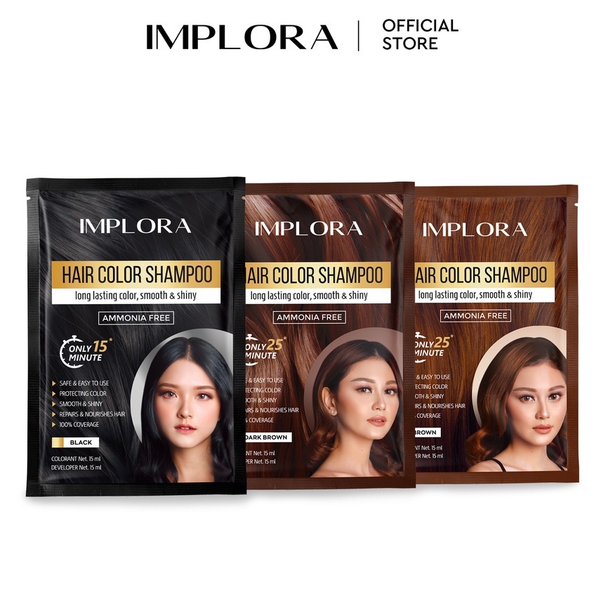 ❄️MATCHA❄️ IMPLORA HAIR COLOR SHAMPOO - SHAMPO PEWARNA RAMBUT ALAMI ORIGINAL