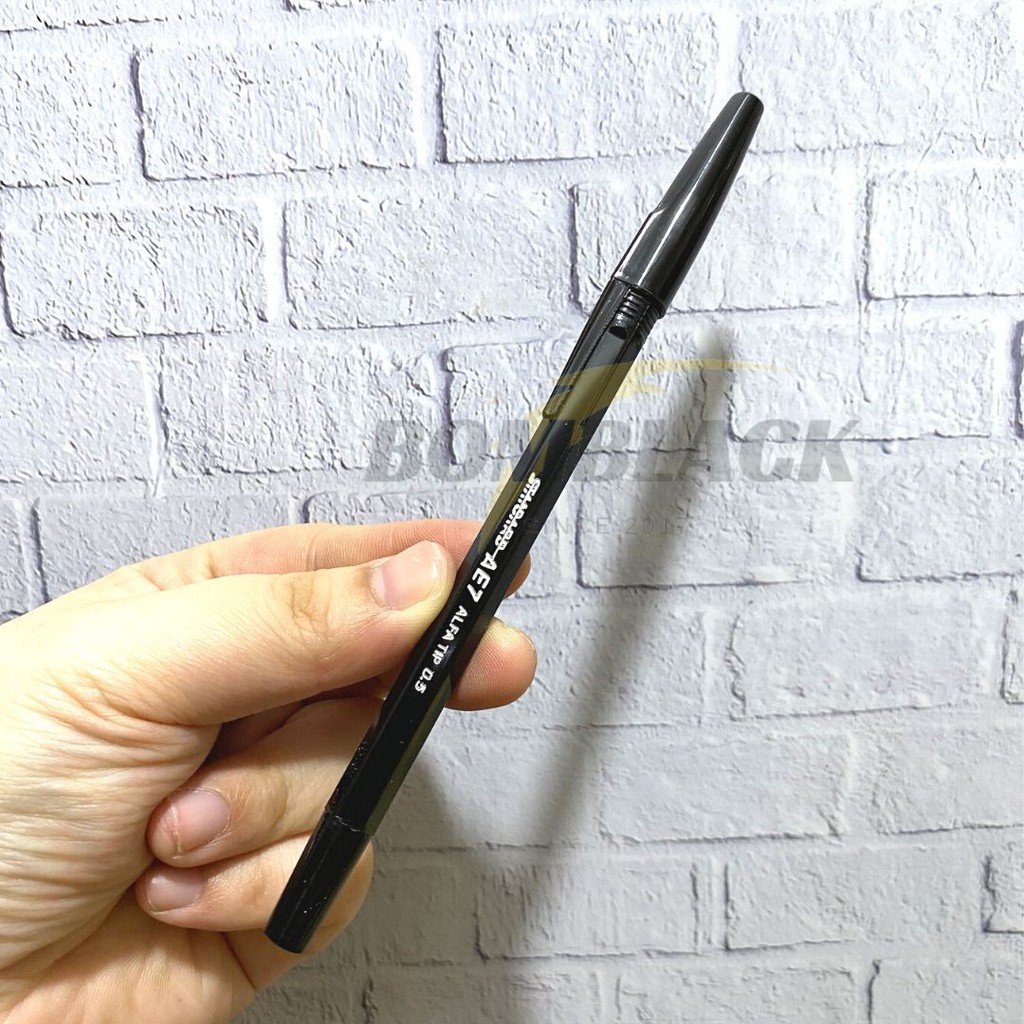 Pulpen Pen STANDARD AE7 Pena Bolpen Ballpoint AE-7 0,5mm HITAM