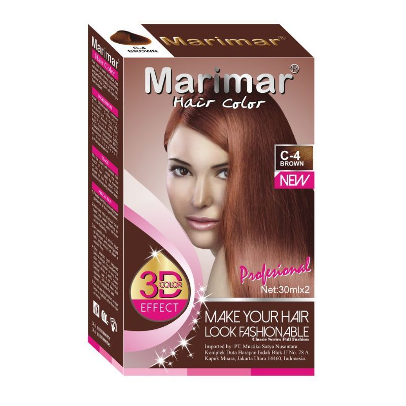 Marimar Hair Color Pewarna Rambut 30ml - Semir Rambut Hair Color - Cat Rambut /BPOM