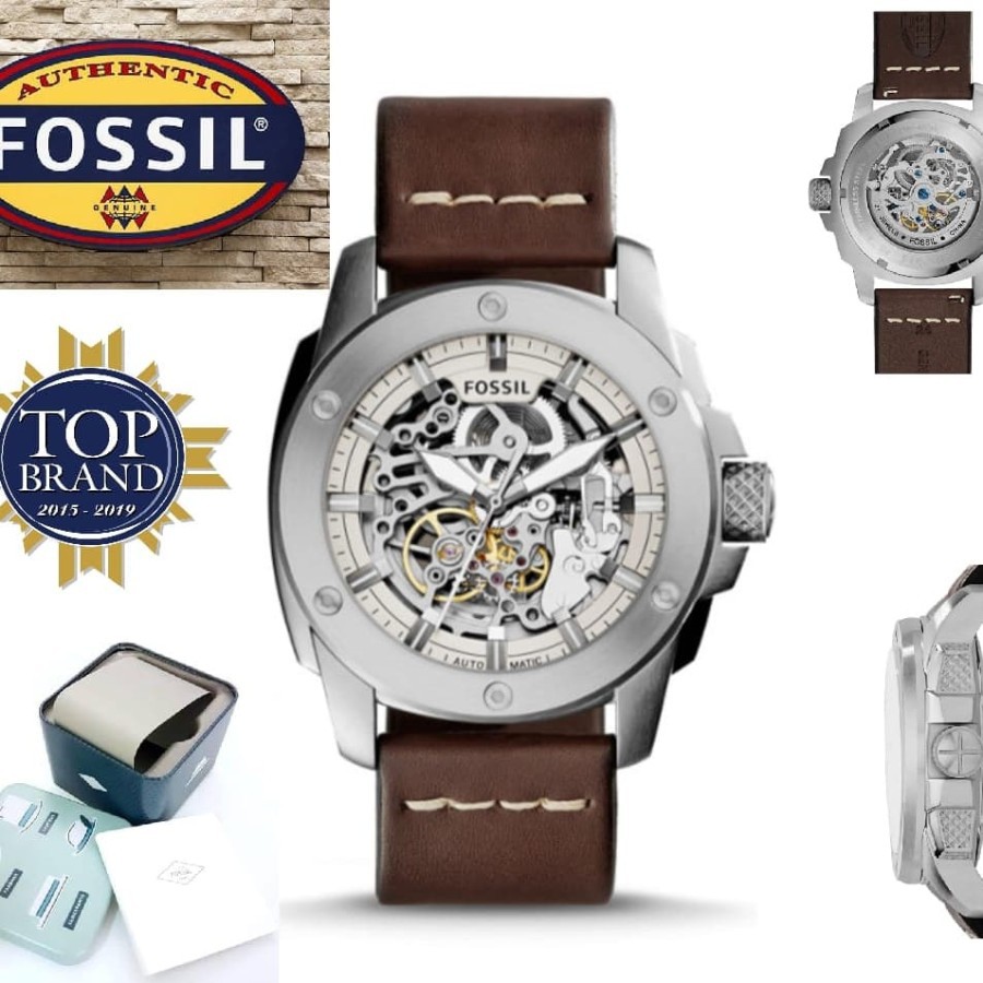 Mega Sale Jam Tangan Pria Merk Fossil Original100% Full Set Type : ME3083 set1 Garansi 1th