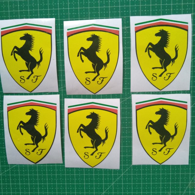 

new Stiker Cutting logo ferrari