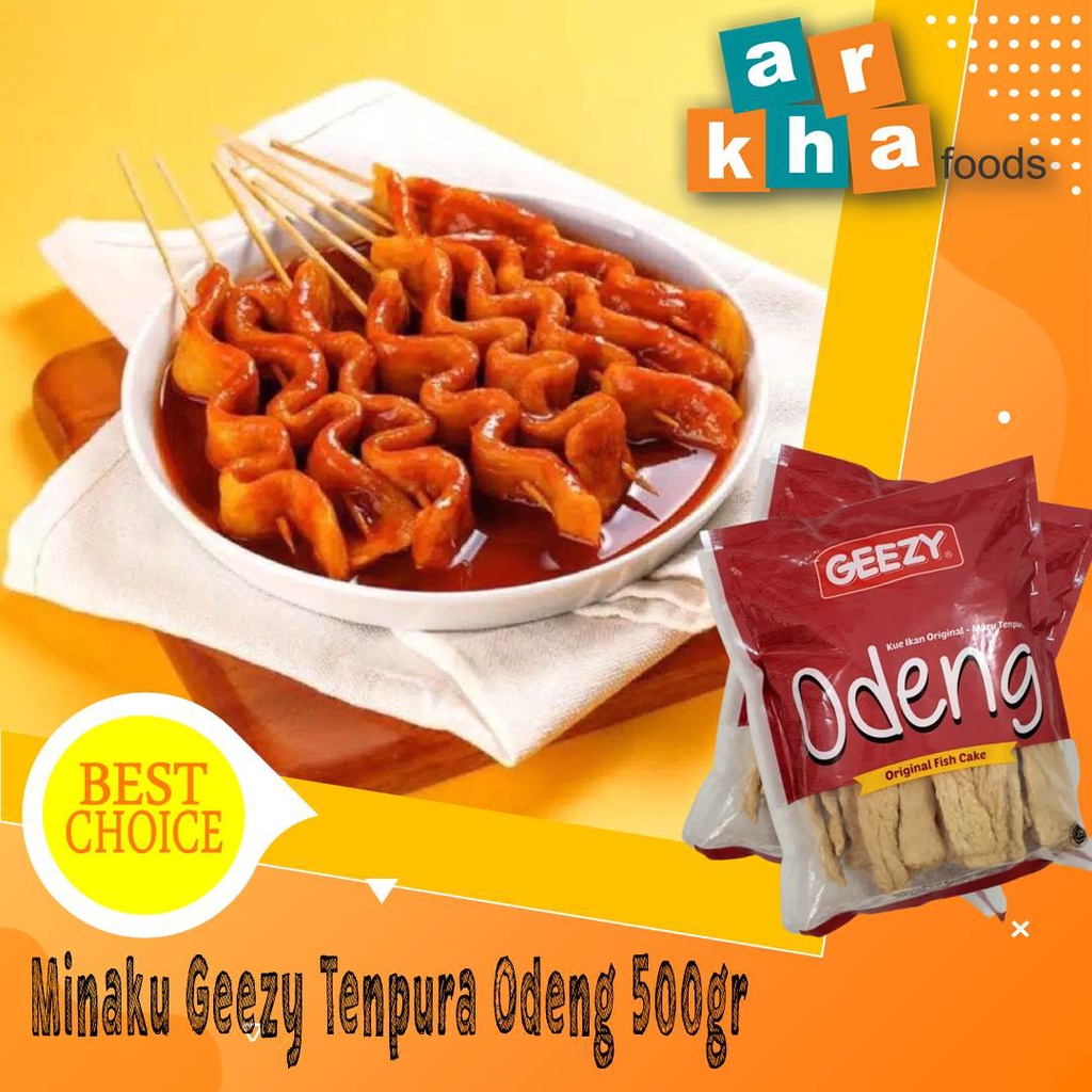 

Geezy Tempura Odeng Minaku 500GR ala korean street food (halal) / Minaku Odeng