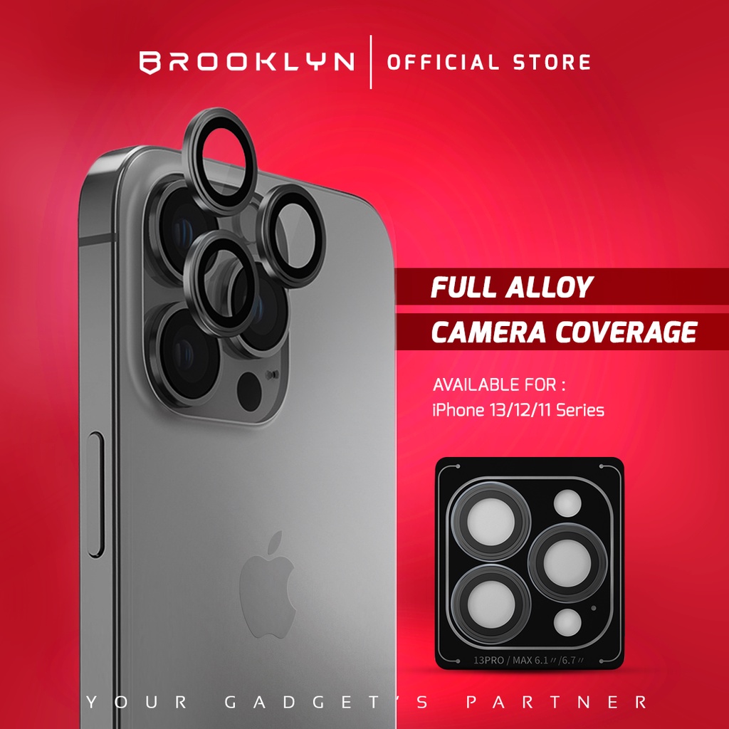 New Brooklyn Back Alloy Camera iPhone 14 13 12 11 Pro Max Mini High Quality Back Camera Tempered