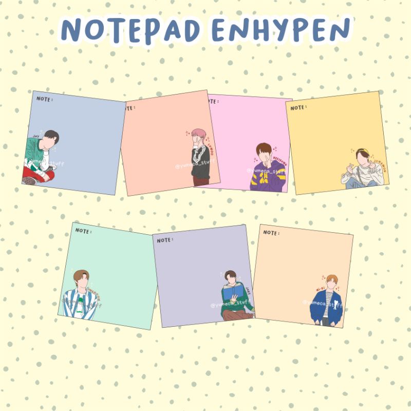 

notepad enha kpop