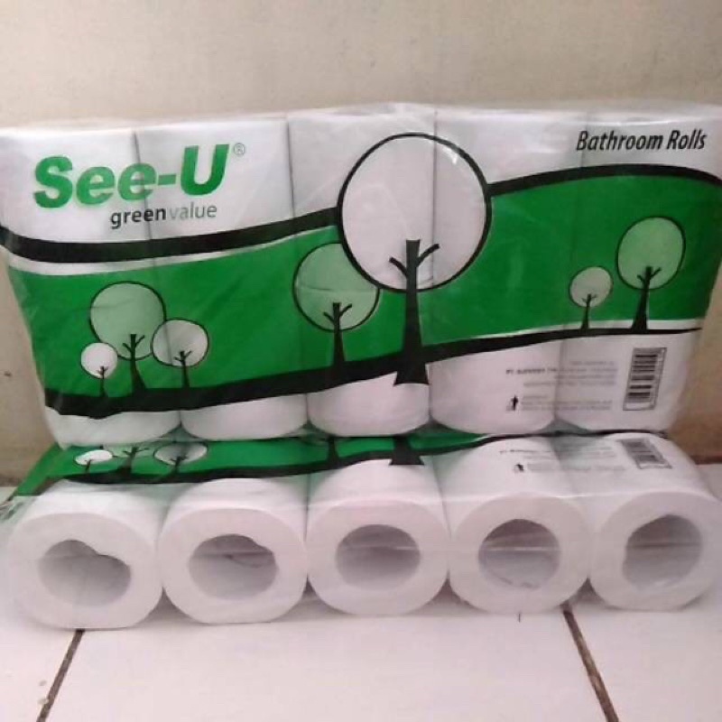 TISSUE ROLL TOILET SEE-U 10 ROLL HARGA PROMO