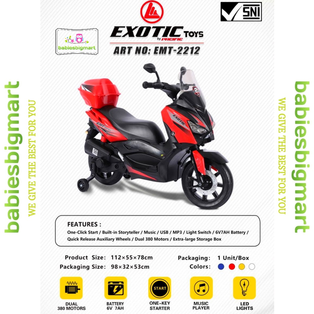 MAINAN MOTOTAN AKI EXOTIC RECHARGEABLE MOTOR EMT 2212