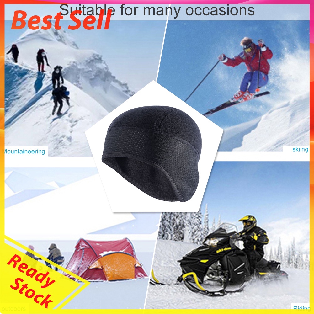 Winter Windproof Cycling Warm Cap Thermal Fleece Bike Riding Beanie Hats