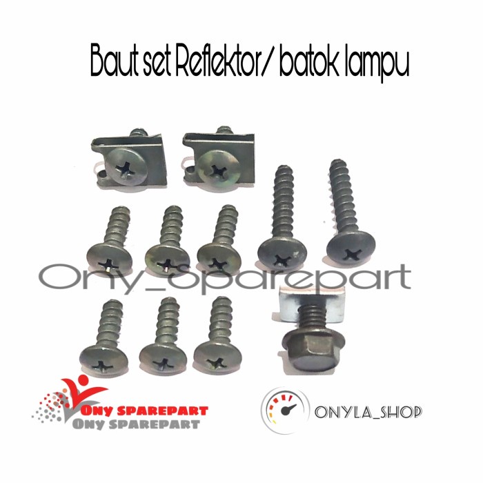 Baut set batok crypton baut reflektor yamaha crypton