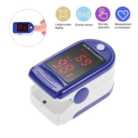 Finger Oximeter Alat Monitor detak jantung kadar oksigen digital jari oxymeter tes covid medis