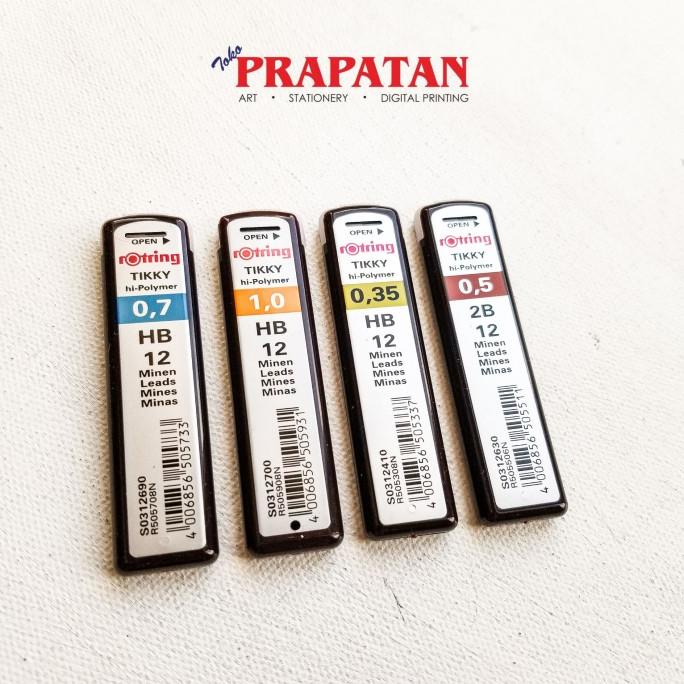 

Rotring Tikky Pencil Leads HB/2B | Isi Pensil Mekanik