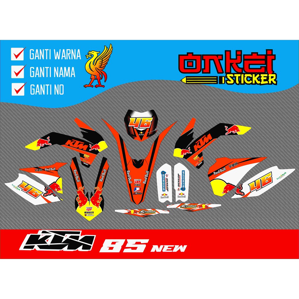 decal sticker ktm 85 new 10