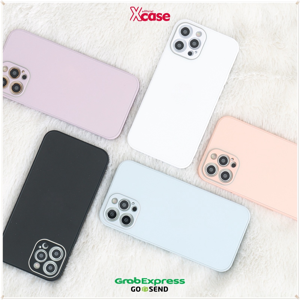 Casing  iPhone 7 8 SE 7+ 8+ X XR XS 11 12 13 Mini Pro Max Pro Matte Glass Case Full Lens Cover Casing (2)