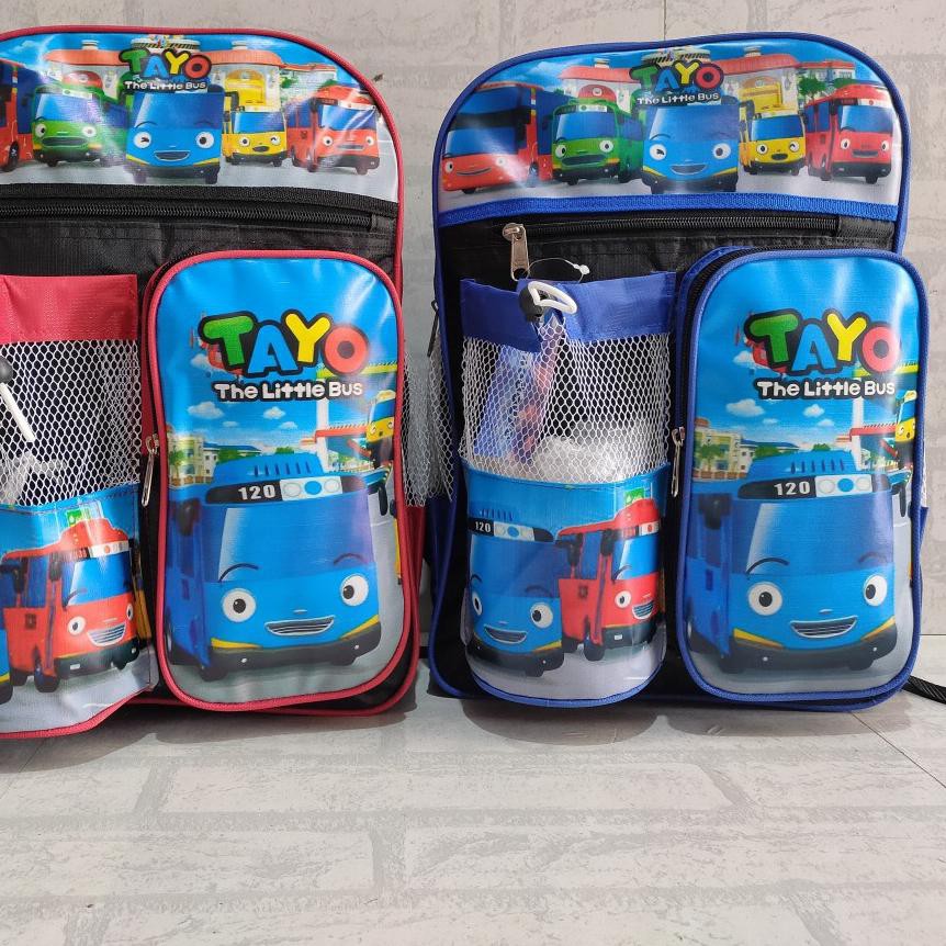 Produk Baru Tas Ransel Anak TK SD Tayo Tobot LOL Doraemon Spongebob Upin Ipin HK Frozen Pony Transfo
